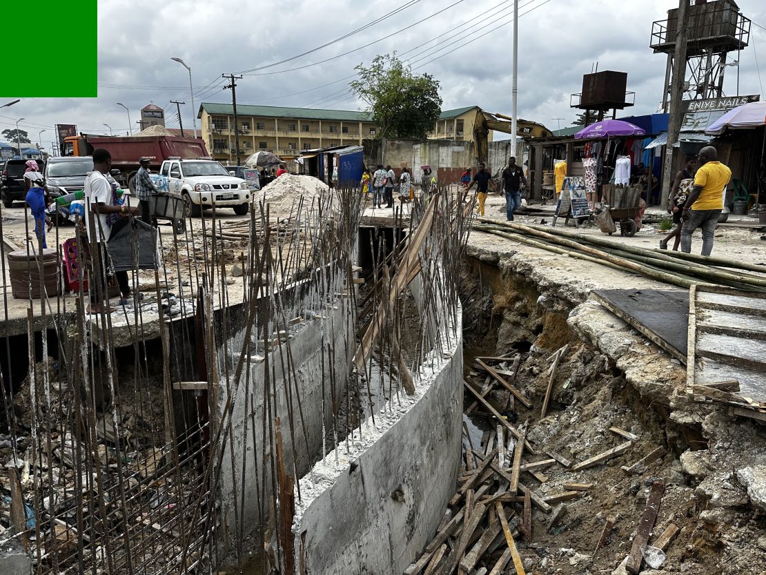 Inspection of Levant Nig. Ltd Stormwater channel construction through Ogbe-Ijaw Market, Warri