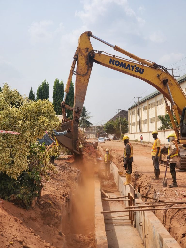 Backfilling at  0 + 160 - 0+96.